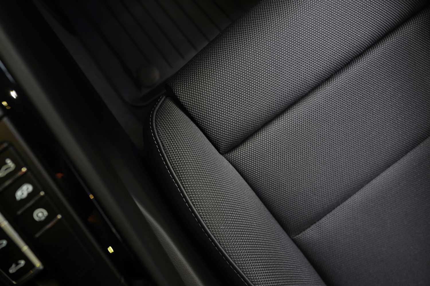 Super clean fabric passenger seat